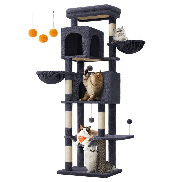 Cat Tree Tower Multi-Level Climbing Post with Scratching Posts and Cozy Perches