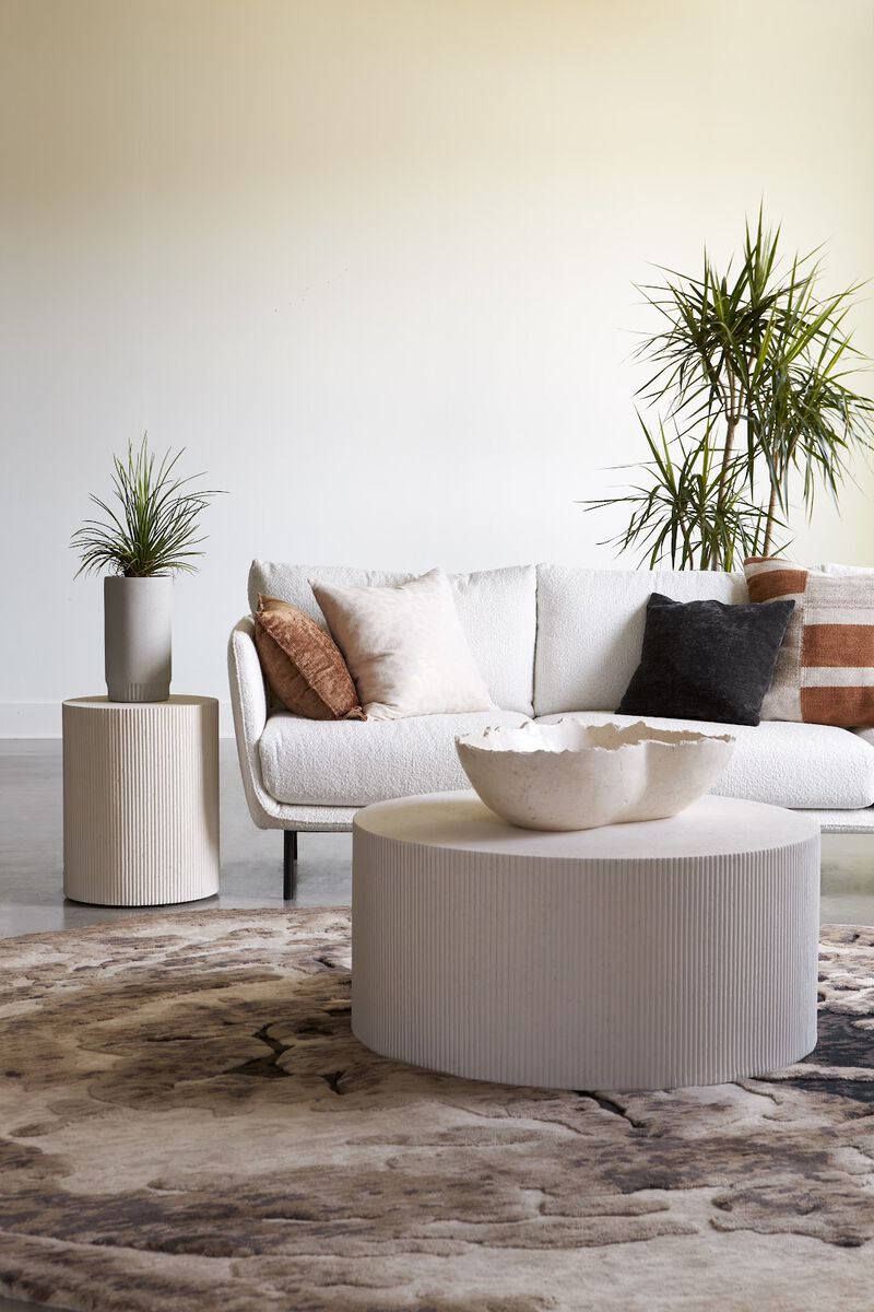Harvest Small Planter in Light Gray