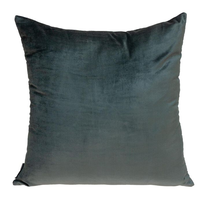 20" Gray and Pink Cotton Transitional Throw Pillow