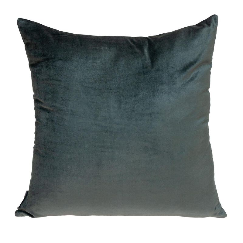 20" Gray and Pink Cotton Transitional Throw Pillow
