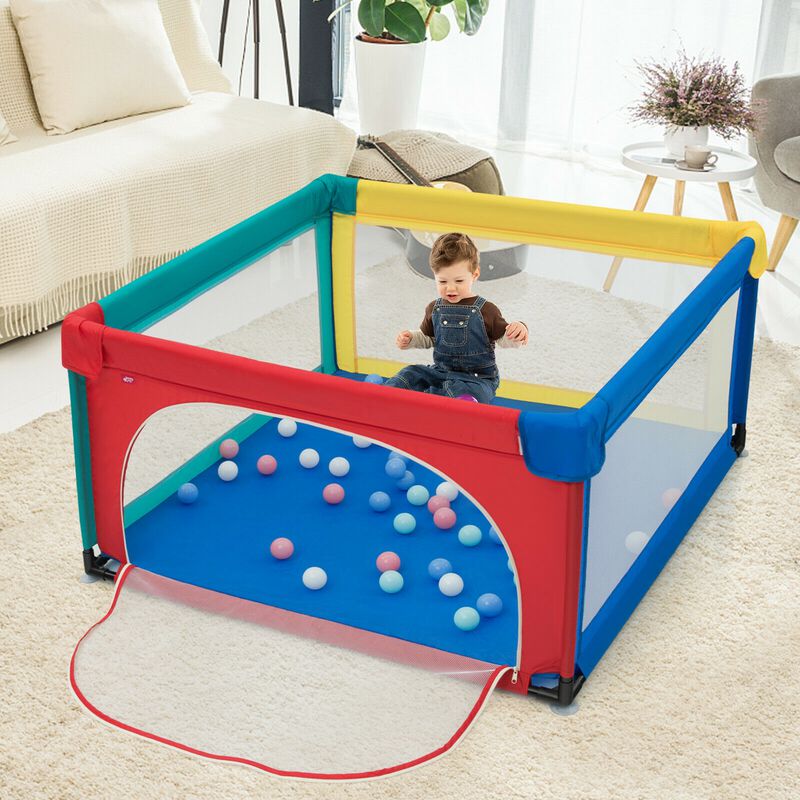 Large Safety Play Center Yard with 50 Balls for Baby Infant
