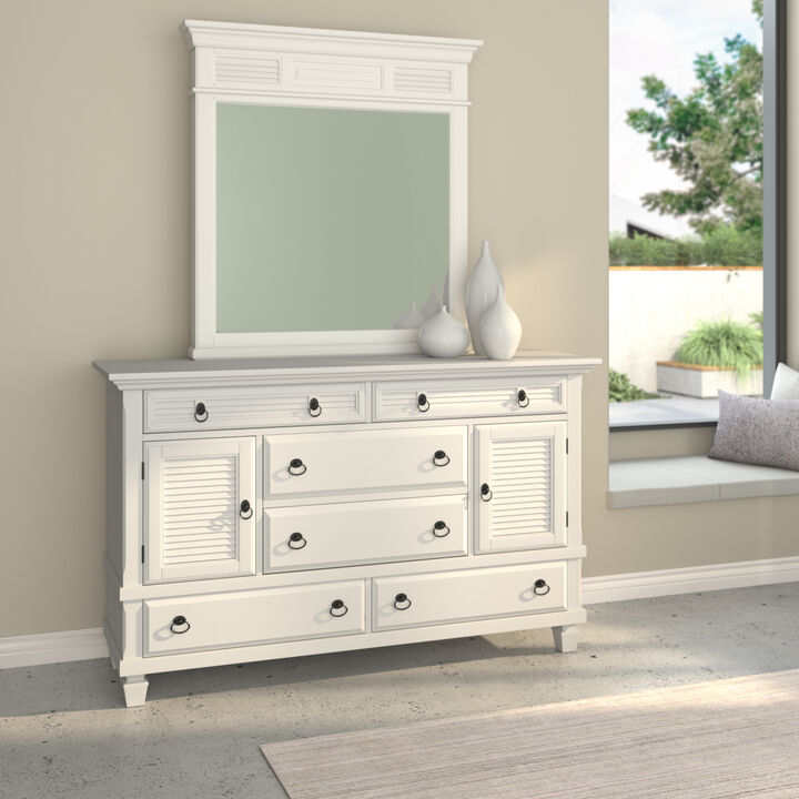 Winchester Mirror, White