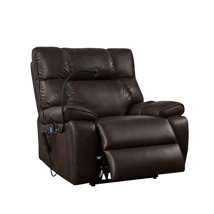 Electric Power Lift Recliner Chair with Massage, Heat & Phone Holder