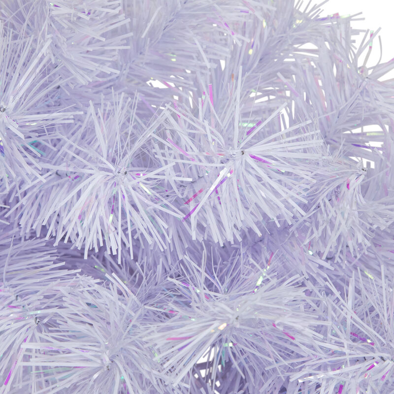 Icy White Iridescent Spruce Artificial Christmas Wreath - 18-Inch  Unlit