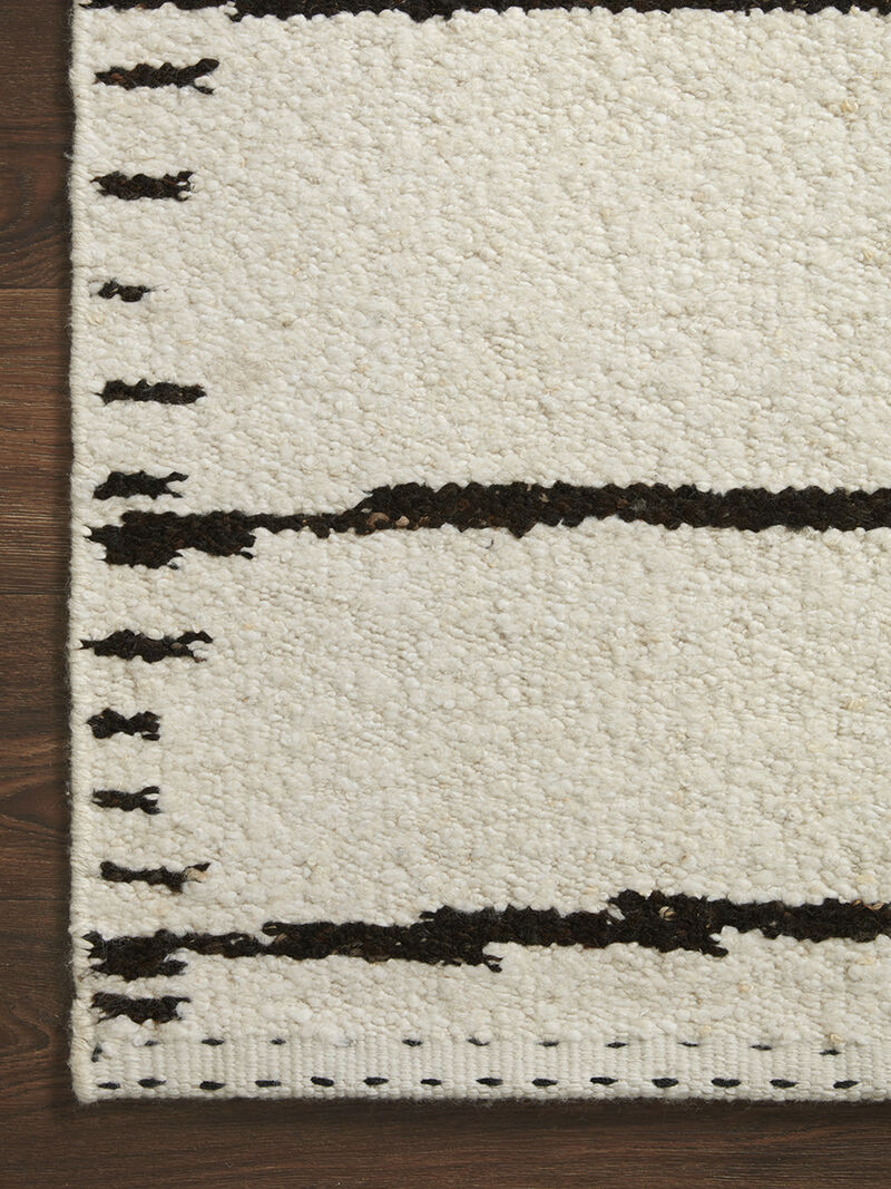 Roman ROM05 Ivory/Black 9'6" x 13'6" Rug
