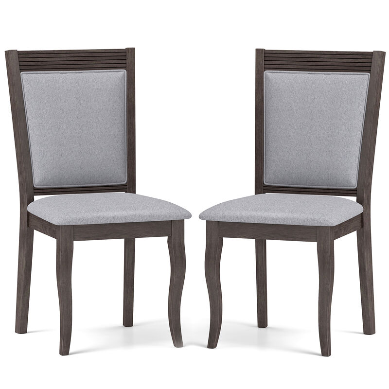 Wood Dining Chairs Set of 2 for Dining Room or Kitchen with Classic Design