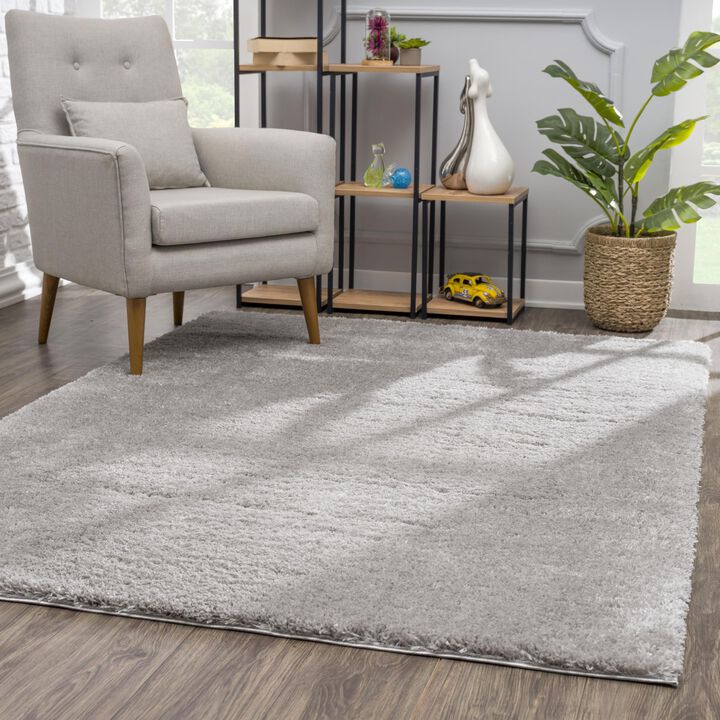Retro Plain Shag Indoor Area Rug