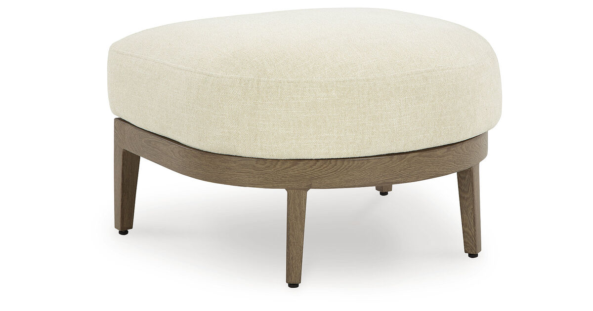 Serene Bay Outdoor Ottoman with Cushion