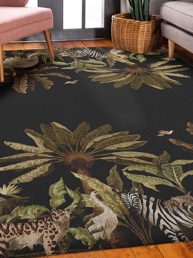 Tropics TC8 Black 8' x 10' Rug