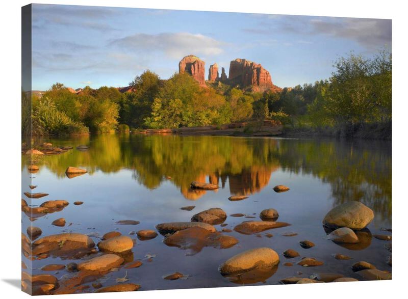 Red Rock Crossing, Arizona-Canvas Art-32x24