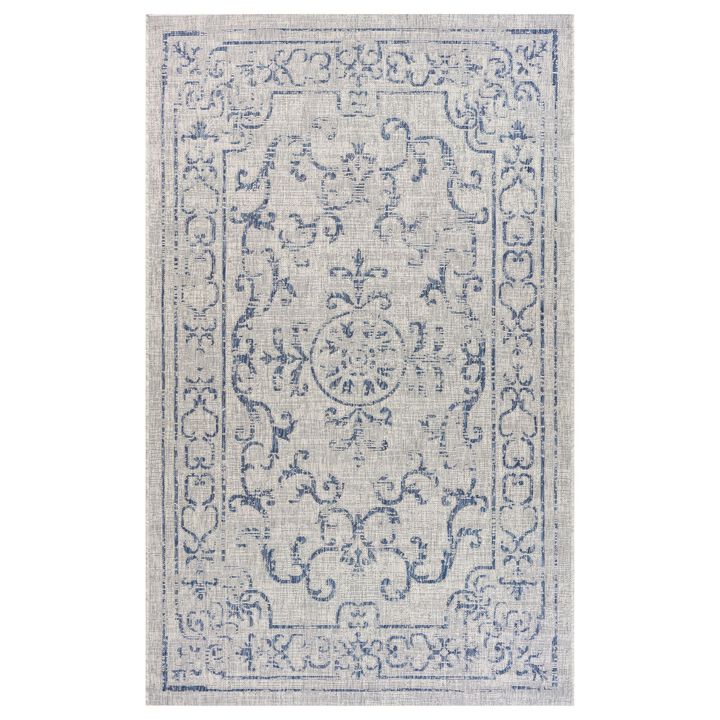Medallion Rectangular Outdoor Area Throw Rug