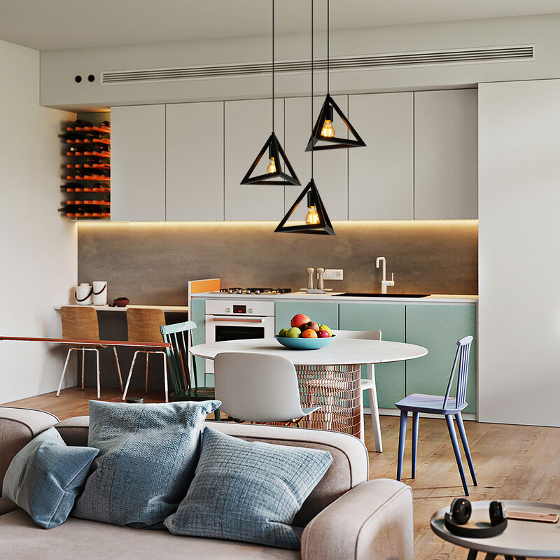 Sset of 3 Triangle Ceiling Lights