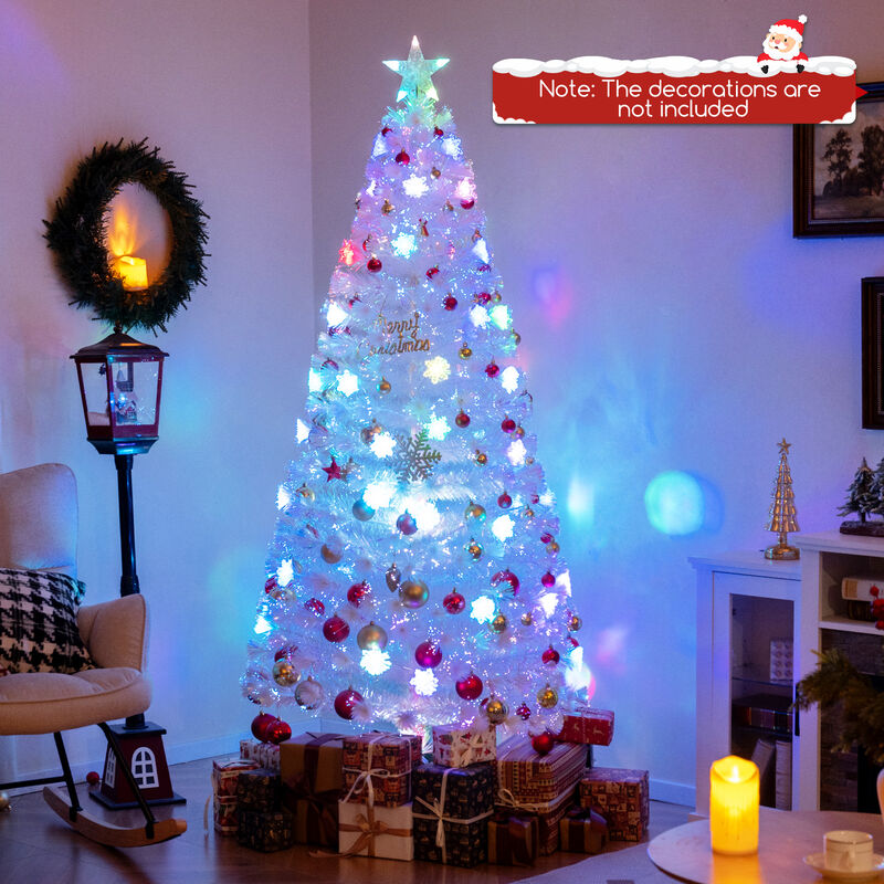 Artificial Christmas Tree with Iridescent Leaves for a Shimmering and Festive Holiday Decor