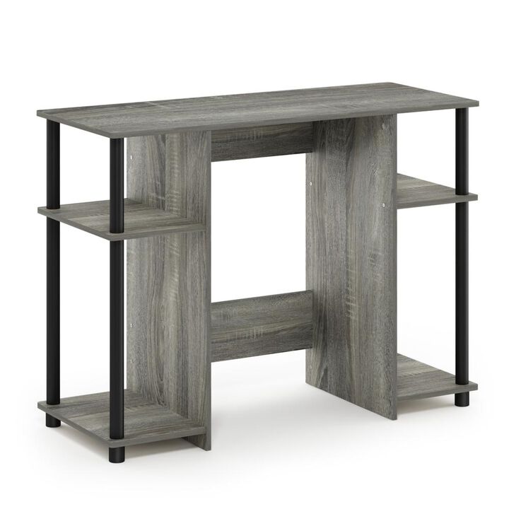 Furinno Furinno 15112 JAYA Compact Computer Study Desk, French Oak Grey/Black