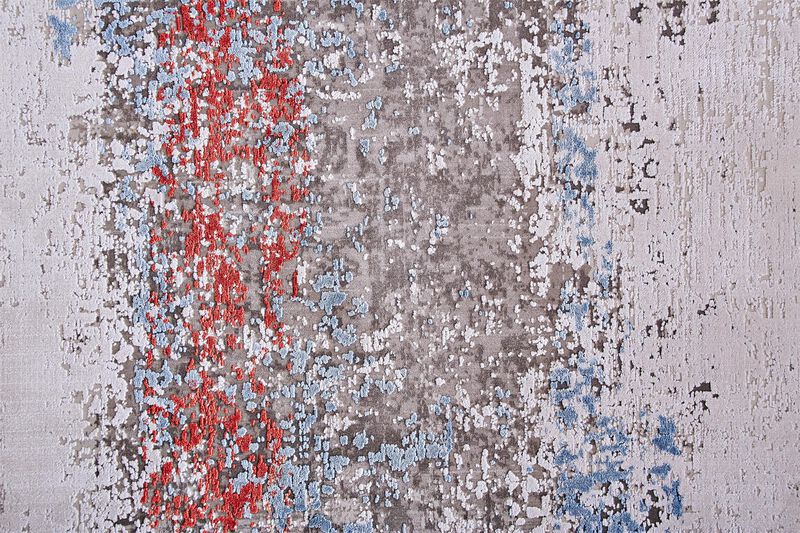 Cadiz 3902F Gray/Red/Blue 3'1" x 5' Rug