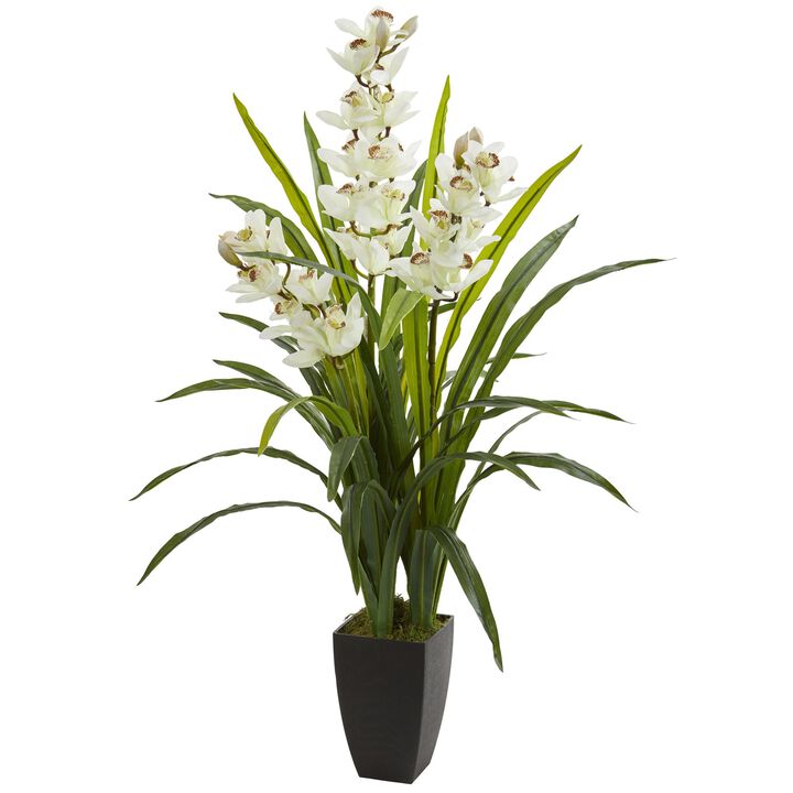 Hivvago 45" Cymbidium Orchid Artificial Plant