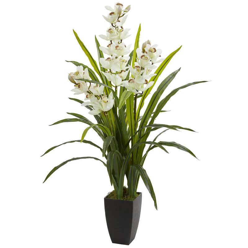 Hivvago 45" Cymbidium Orchid Artificial Plant