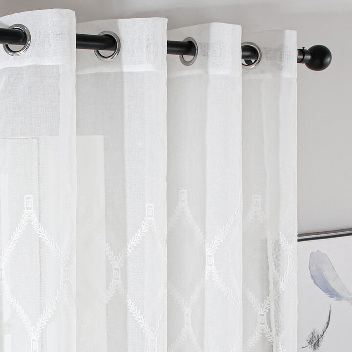Dolce Mela Sheer Curtains Panel