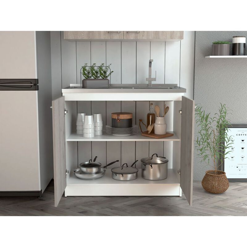 Utility Sink Vernal, Kitchen, Smoky Oak / Light Gray