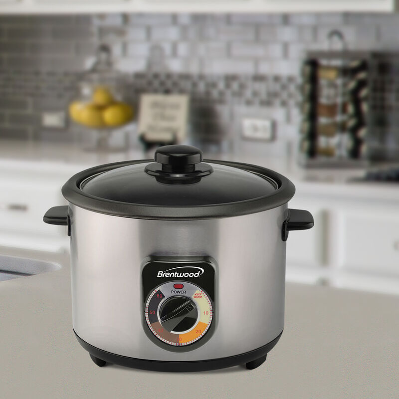 Brentwood 8 Cup Uncooked/16 Cup Cooked Crunchy Persian Rice Cooker