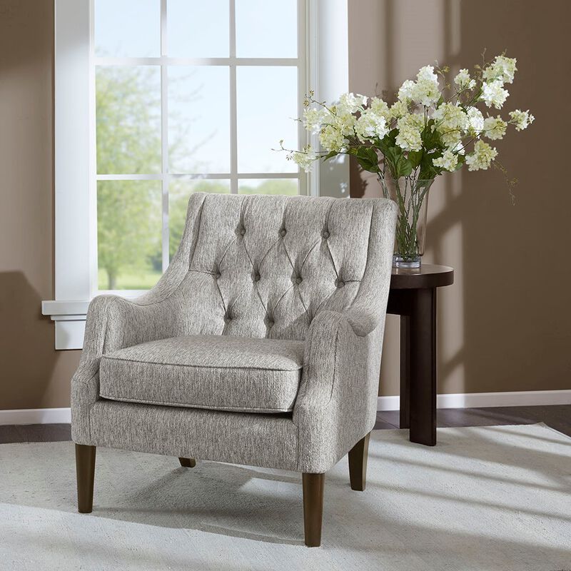 Gracie Mills Gibson Classic Comfort Button Tufted Accent Chair