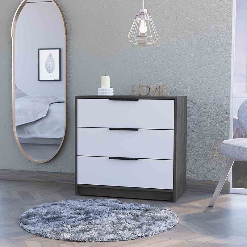 Washington White 3 Drawer Dresser