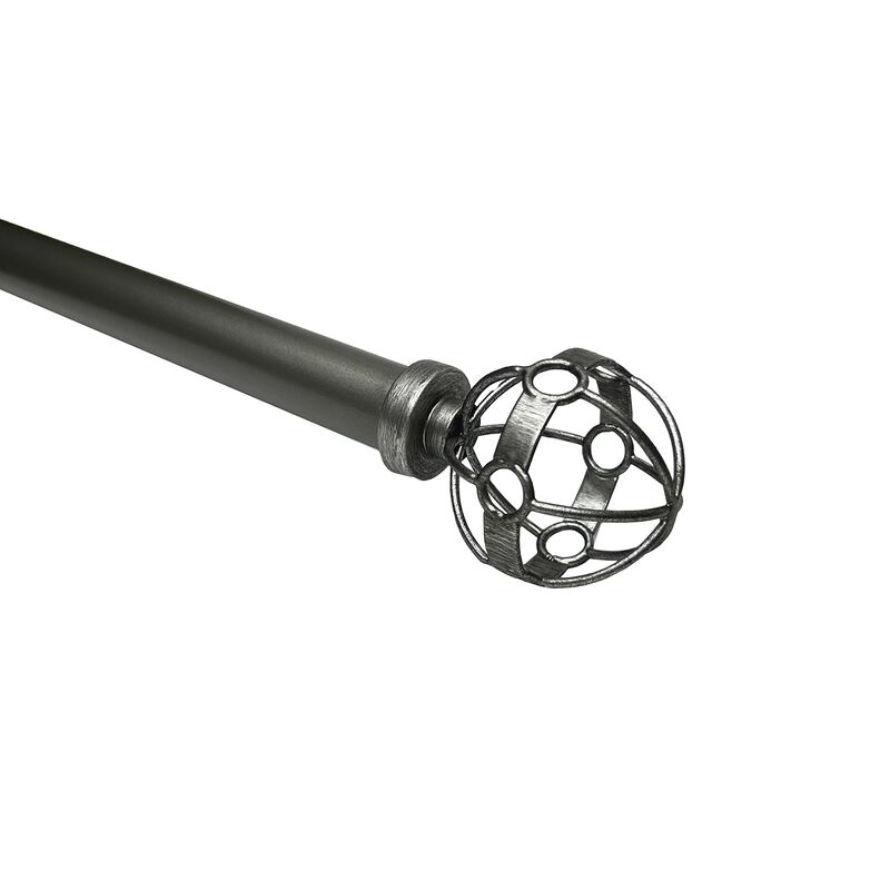 Esencial Atlas Curtain Rod Set, Adjustable Length From 72" to 144"