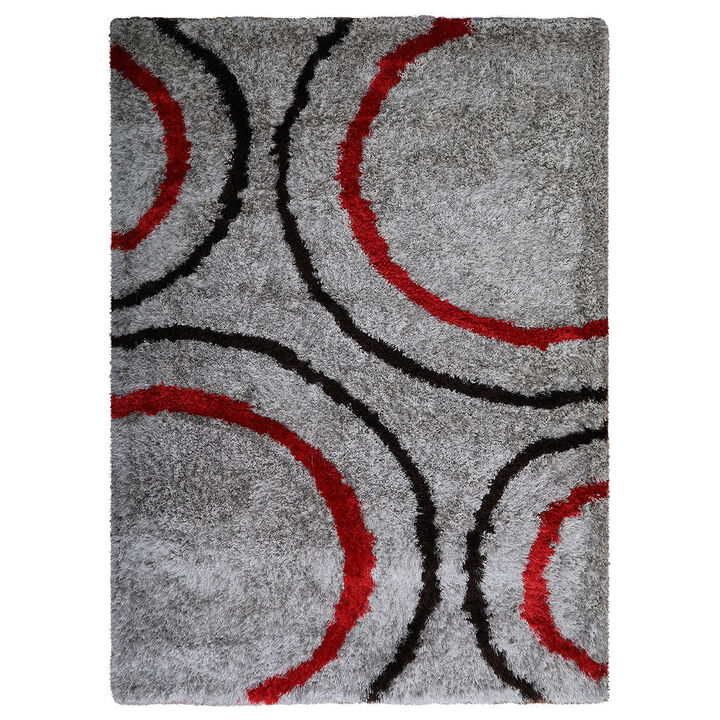 Rugsotic Carpets Hand Tufted Shag Polyester 10'x13' Area Rug Contemporary Multicolor K00032