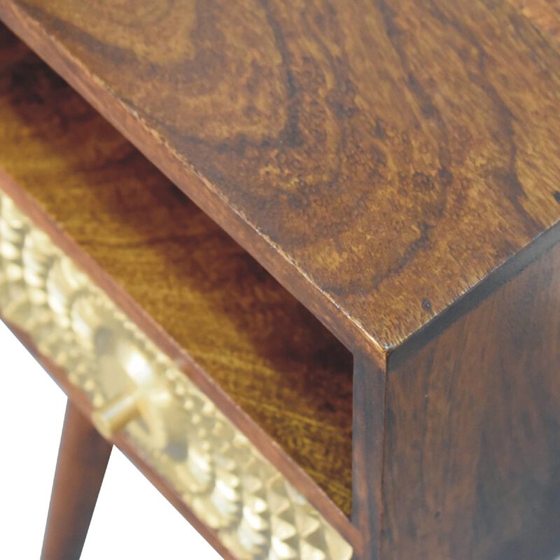 Eden Mini Solid Wood 1 Drawers  NightStand