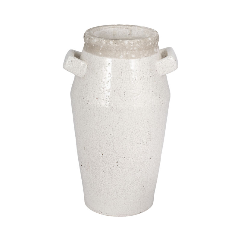 14" Ceramic Square Handle Vase