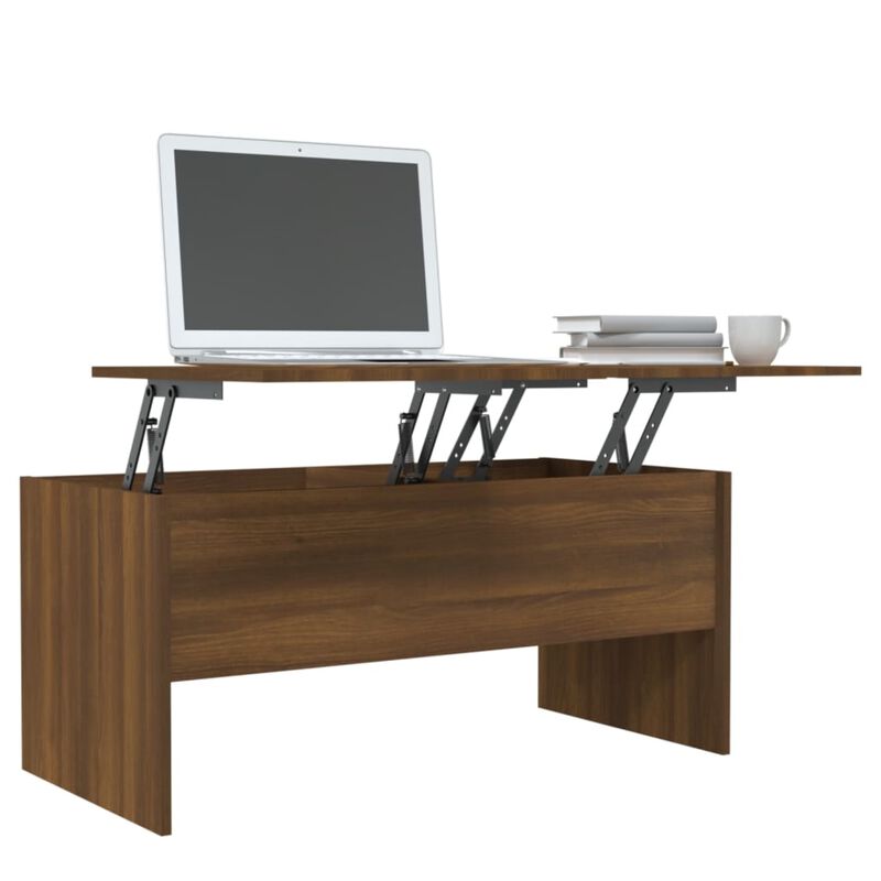 vidaXL Coffee Table Brown Oak 40.2"x19.9"x18.3" Engineered Wood