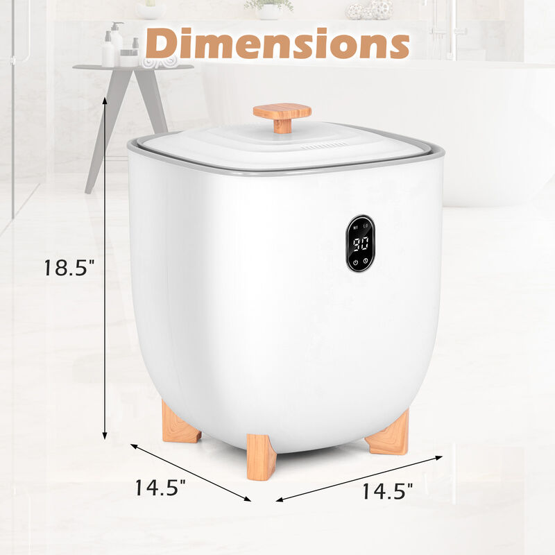 Towel Warmer Bucket with 2 Temperature Settings and Auto Shut Off