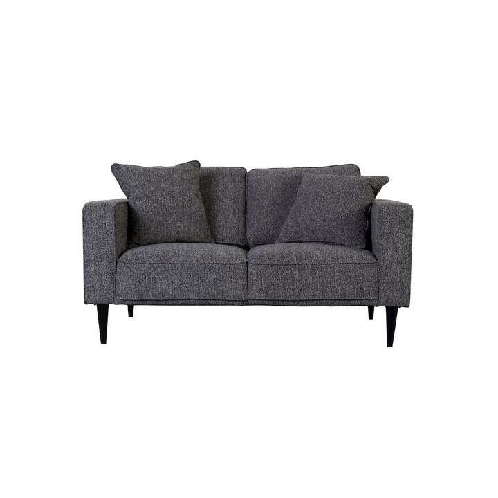 Porter Designs Keaton Upholstered Loveseat, Gray