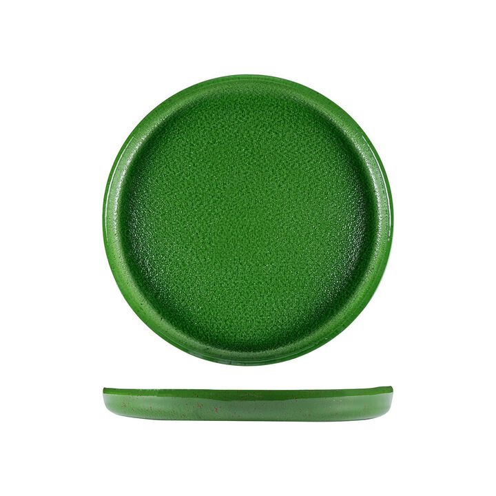 Glass Dinnerware dia.13.5" h:1" Round Basil Glass Platter