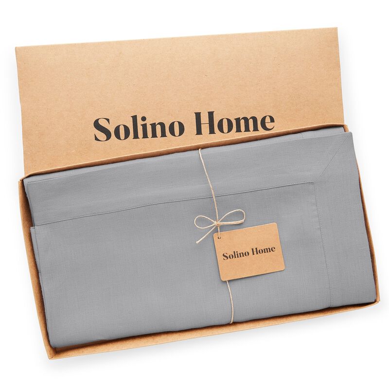 Solino Home 100% Pure Linen Tablecloth 60 x 120 Inch | Fete