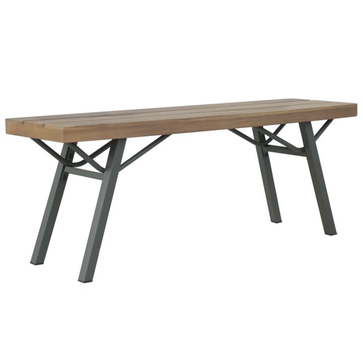 vidaXL Garden Bench 47.2" Solid Acacia Wood