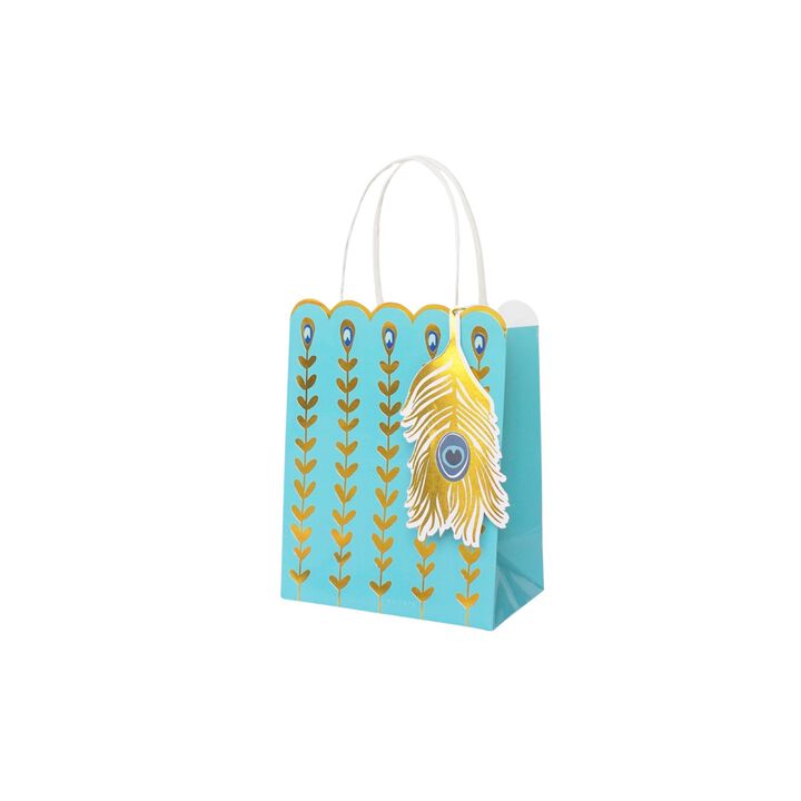 Ma Fete Peacock  Paper Gift  Bags For Favors (4)