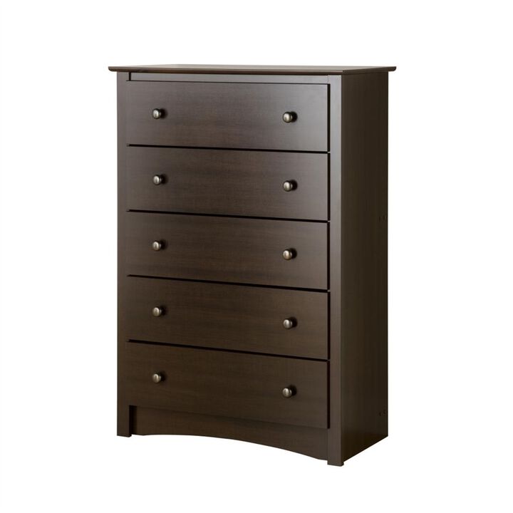 Prepac Espresso Fremont 5 Drawer Chest