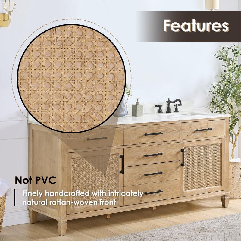 Altair Double Bathroom Cabinet Vanity Base without Top and Sink, no Mirror