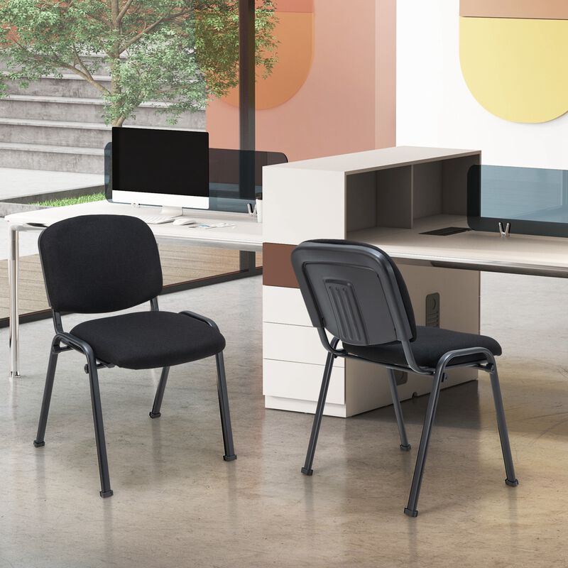 Costway Set of 5 Conference Chair Elegant Design Office Guest Reception