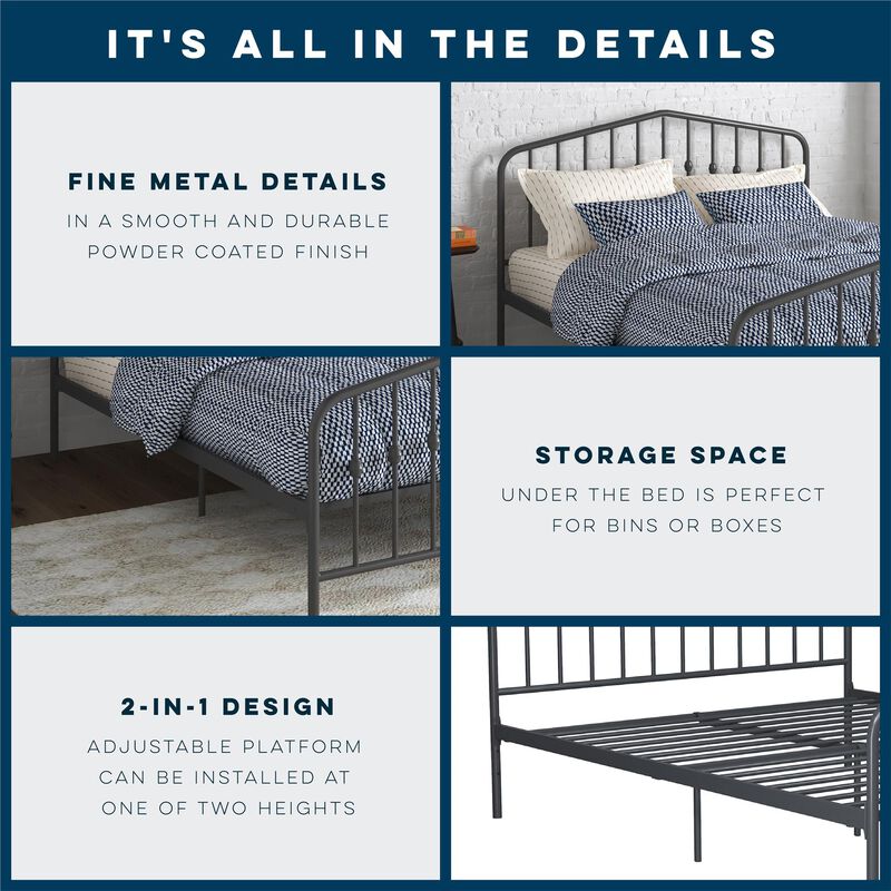Novogratz Bushwick Metal Bed
