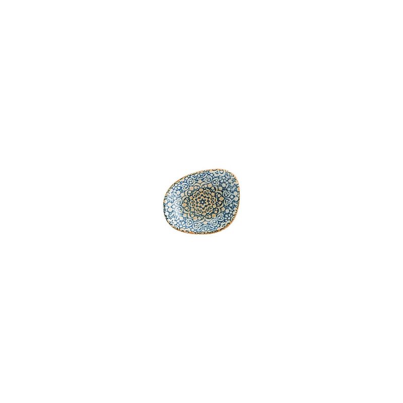 Alhambra 4" x 3" x h:0.75" 1 oz. Organic Decorated Porcelain Bowl (Set of 4)