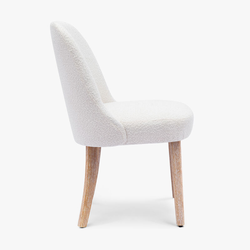 WestinTrends Mid-Century Modern Upholstered Boucle Dining Chair