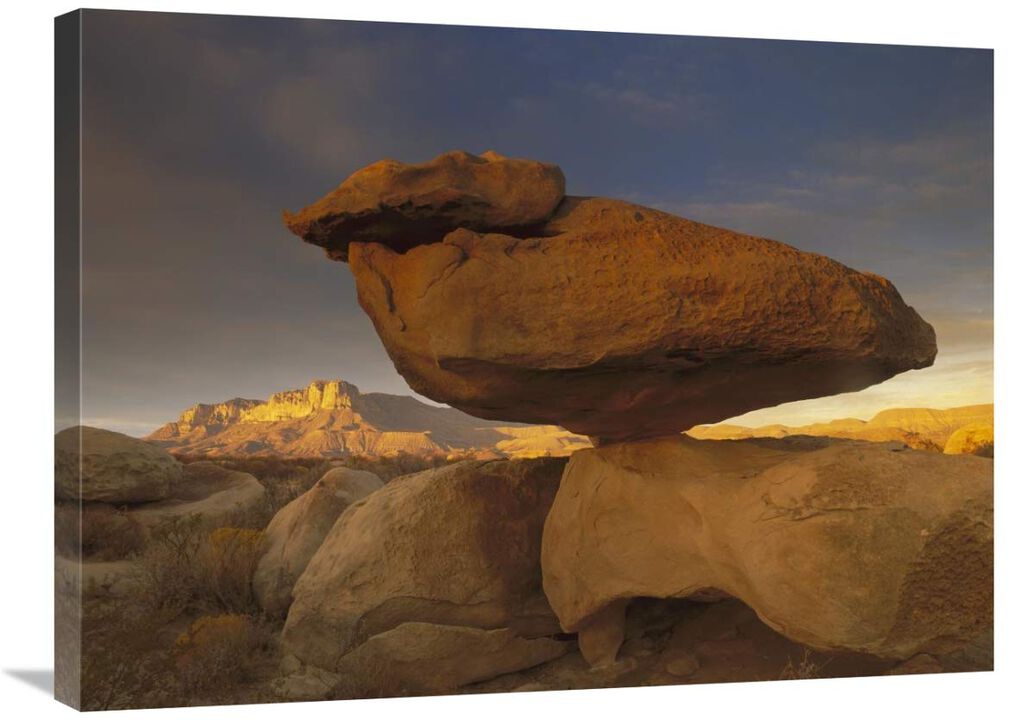El Capitan and Balanced Rock, Guadalupe Mountains National Park, Texas-Canvas Art-32x24