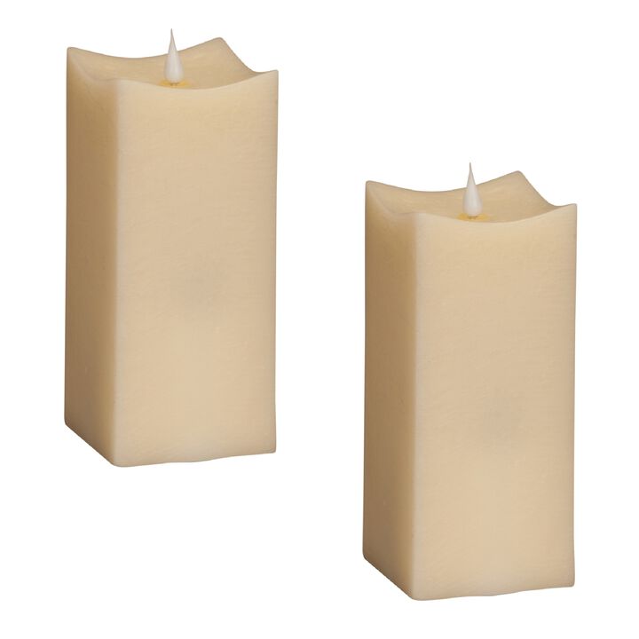 Simplux Squared Candle for Elegant Flameless Lighting and Décor