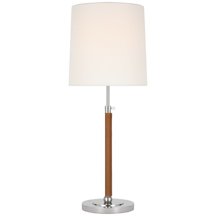 Bryant Large Wrapped Table Lamp in Polished Nickel