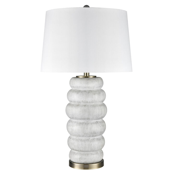 White Wash Table Lamp
