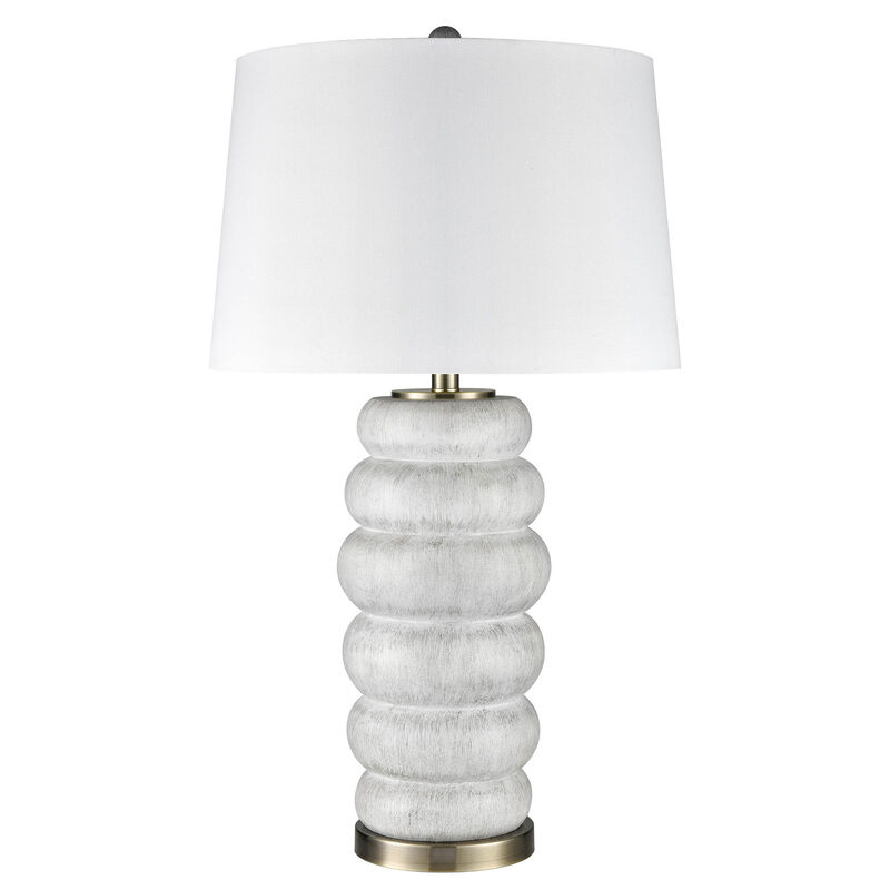 White Wash Table Lamp