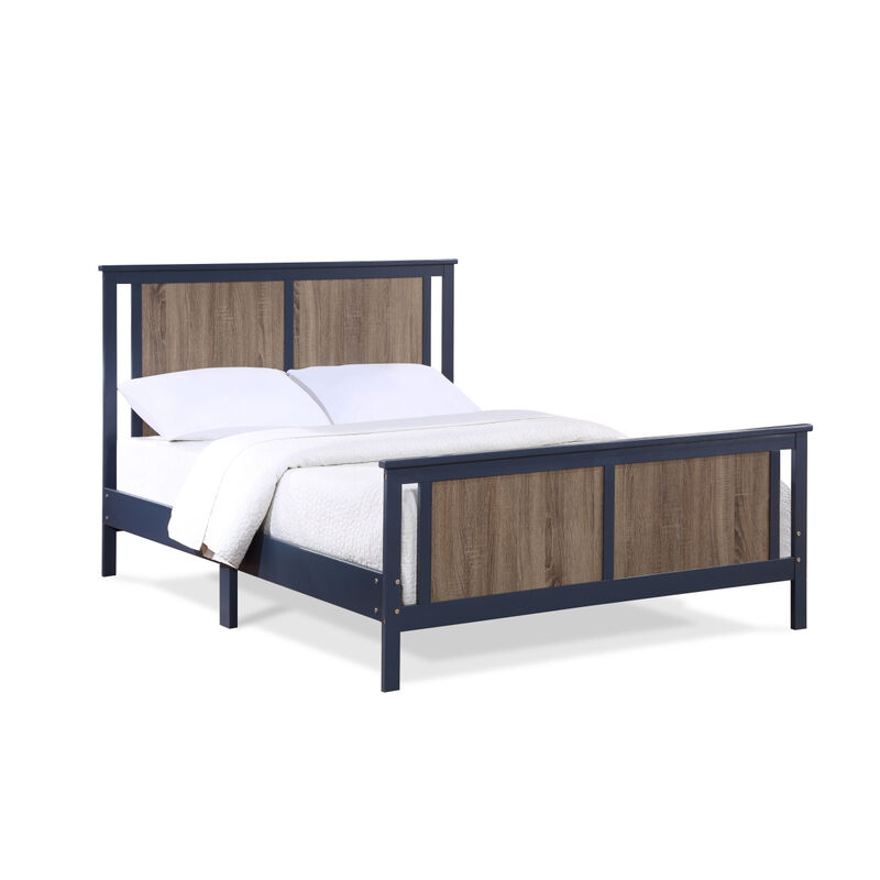 Connelly Full Bed Midnight Vintage Walnut