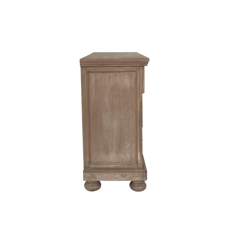 New Classic Furniture Furniture Allegra 2-Drawer Wood Media Console in Pewter